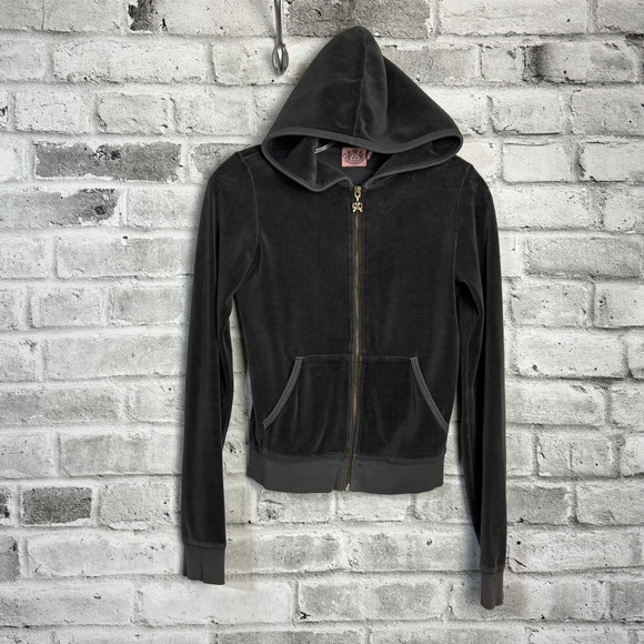 Juicy Couture Tops - Juicy Couture Y2K Velour Full Zip Hoodie